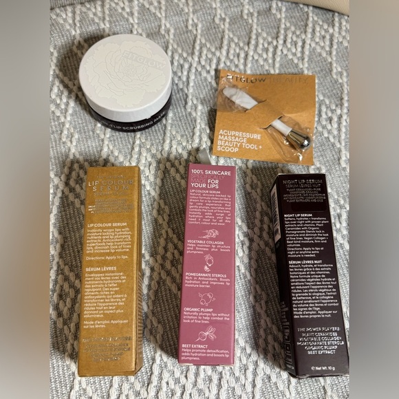 FitGlow Lip Serum Collection. Jam,Deep and Night w/ 3 in 1 Lip Mask and Tool. - Picture 7 of 11